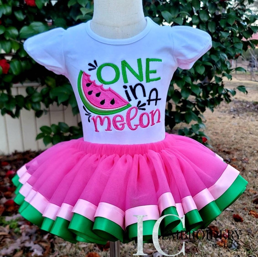 One in a Melon Tutu Outfit