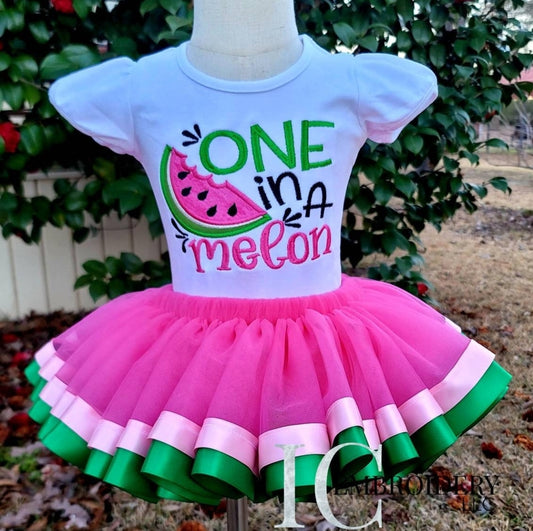 One in a Melon Tutu Outfit
