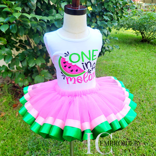 One in a Melon Tutu Outfit